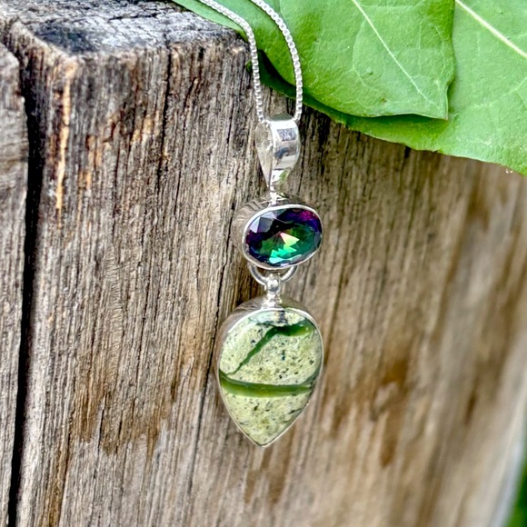NEW! Imperial Opal & Topaz Necklace - Picture 1 of 16